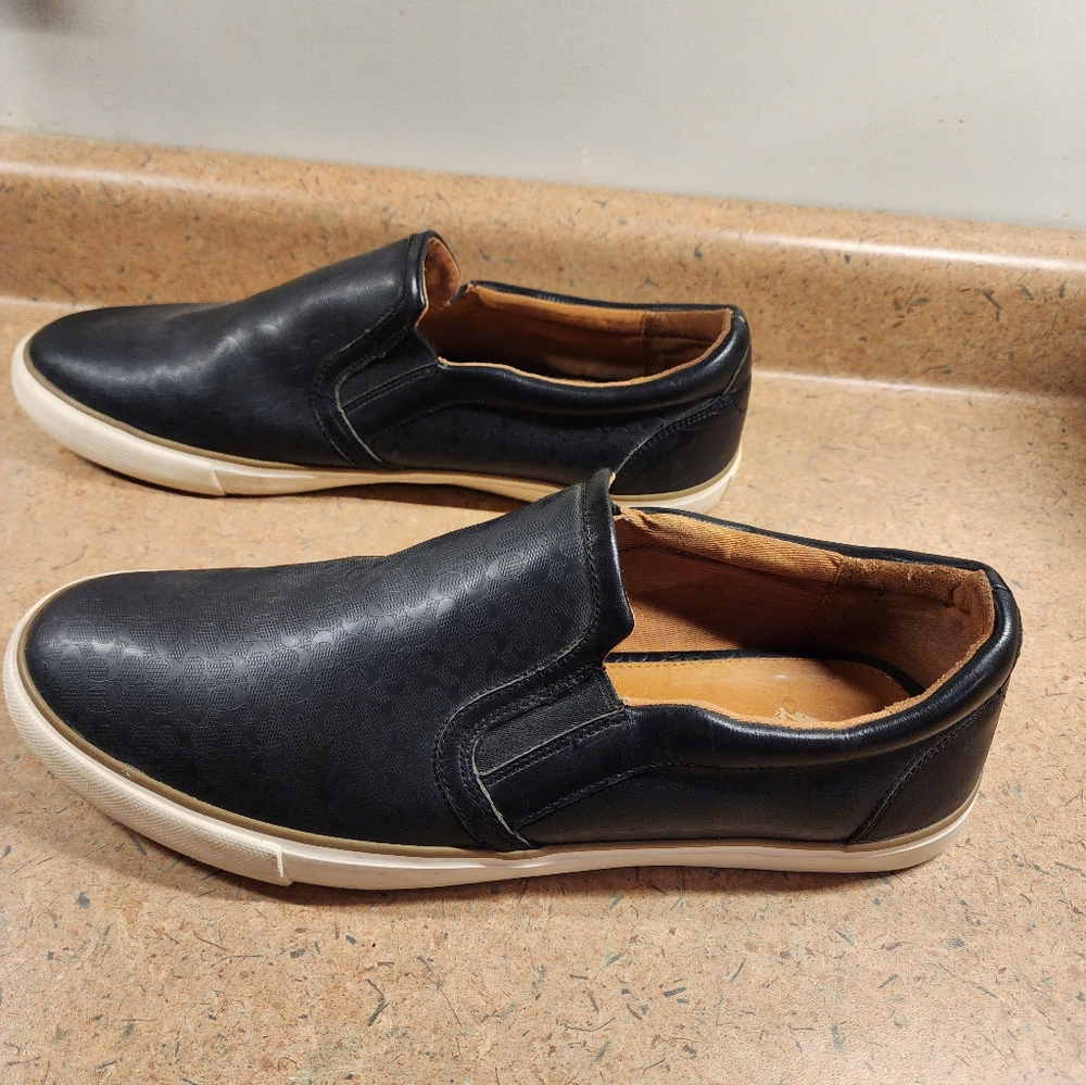 COACH New York Men’s Leather Slip-On Sneaker Size 12D - Picture 3 of 8